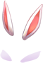 Costume White Rabbit Ears