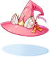 Costume Cat Ear Red Witch Hat