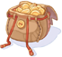 Gold Coin Basket