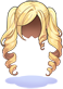 Costume Twin Wave Roll Hair