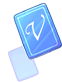 Blue V Card