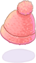 F Pink Fur Hat