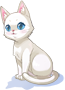 Costume White Cat