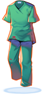 Green Surgical Gown