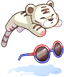Costume White Tiger Glasses