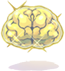 Costume Yellow Brain Hat