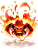 Costume Red Flame Giant