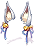 Costume White Fox Ear Ribbon