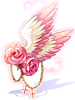 Costume White Bird Rose