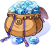 Blue Gemstone Pouch