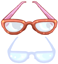Costume Red Glasses