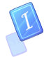 Blue I Card