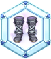 Printed Gray Wolf Boots