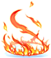 Costume Swirling Flame